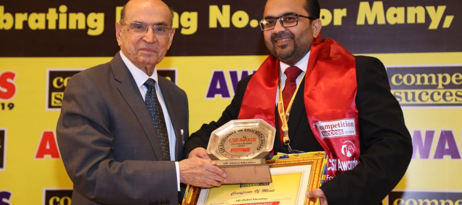 Top Hotel Management Institute of India award by CSR (1)